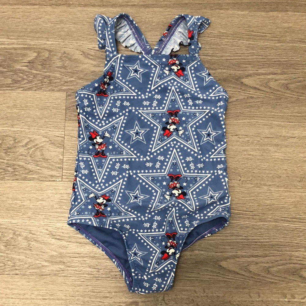 Gap Kids Disney Girls Minnie Mouse One Piece Bathing Suit - size 4